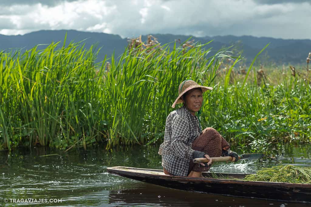 Viaje en bote de Pekon a Inle myanmar birmania