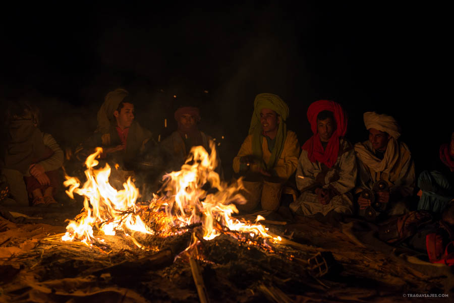 Campamento bereber en el desierto de Merzouga