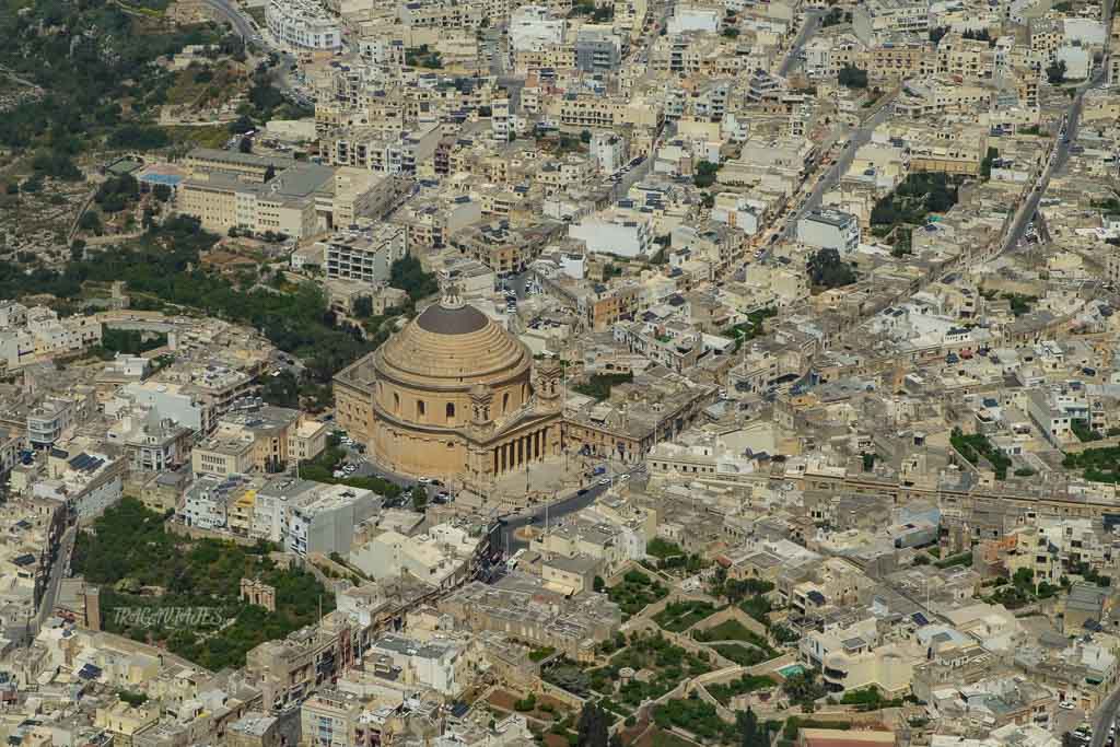 Vista área de Mosta