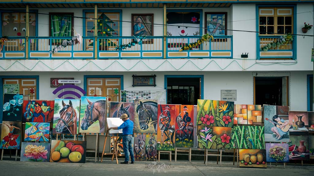 Pueblo de Filandia en Colombia