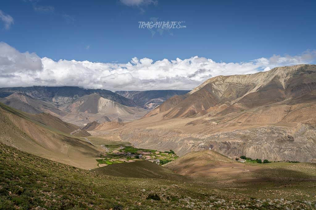 Lower Mustang Nepal - Vistas de camino a Lubra