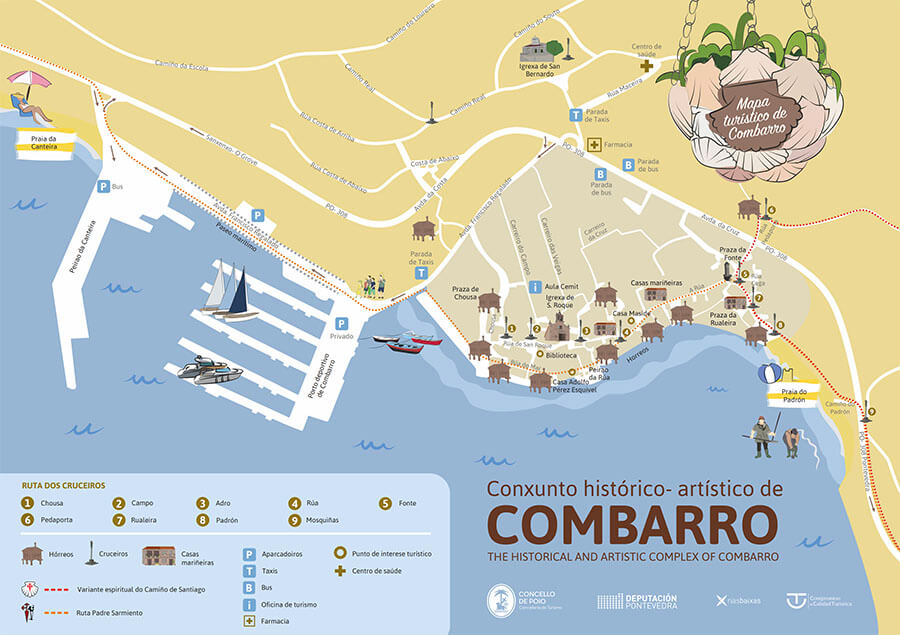 Mapa de Combarro