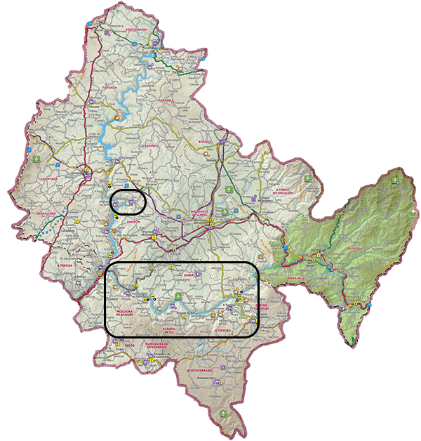 Mapa Ribeira Sacra