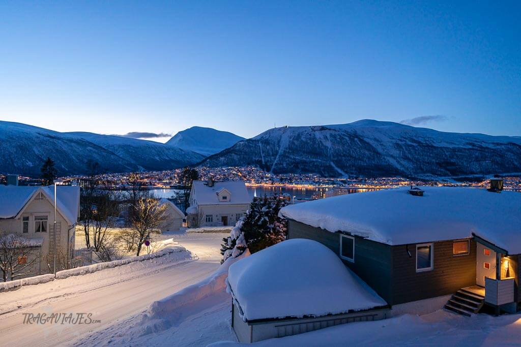 Dónde dormir en Tromso - Vistas desde nuestro alojamiento Bed & waffles