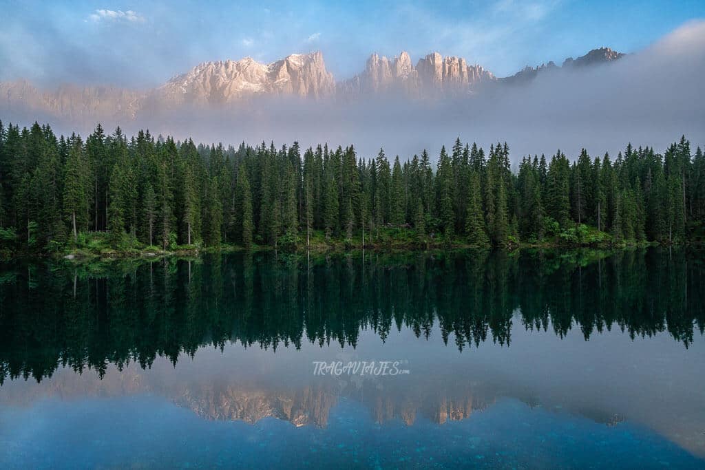 Itinerario por los Dolomitas - Lago di Carezza y la cordillera de Latemar