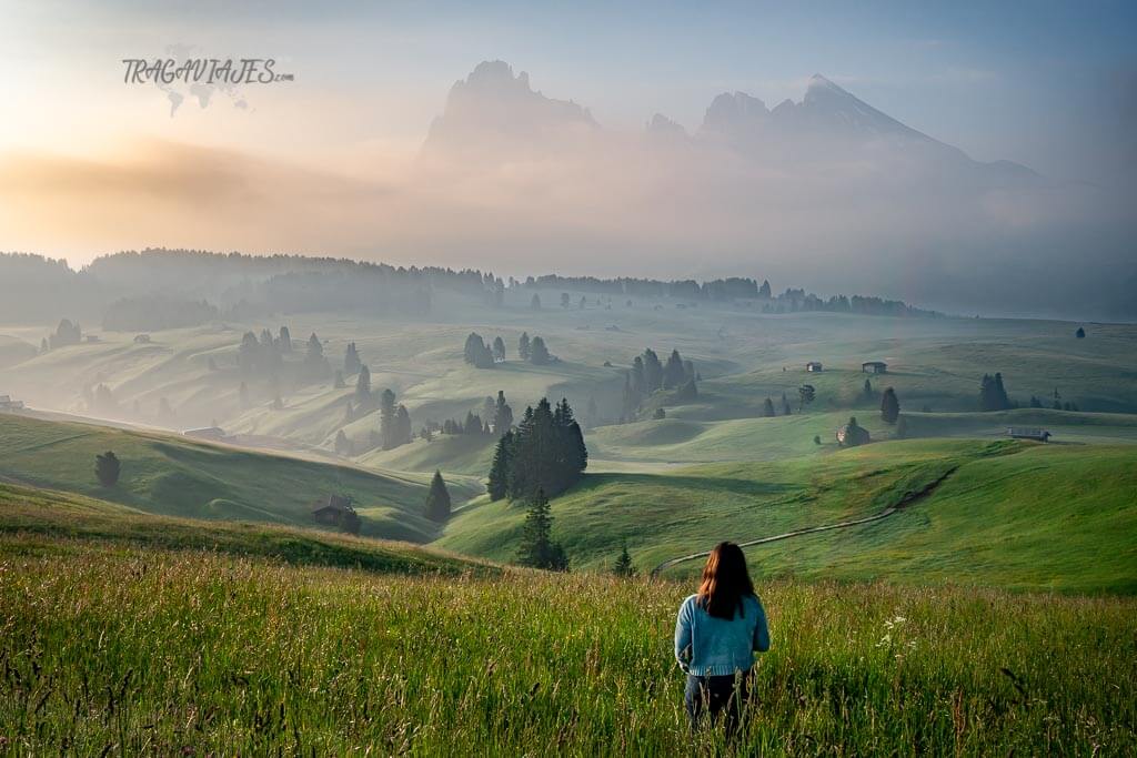 Amanecer en Alpe de Siusi