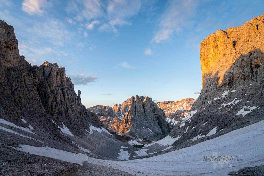 Mejores trekkings en los Dolomitas - Vista de las Torres de Vajolet