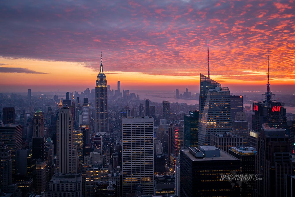 Mejor mirador de Nueva York - Atardecer desde el Top of the Rock