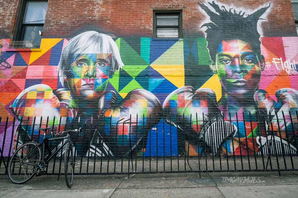 Murales de Nueva York - Mural de Andy Warhol y Basquiat