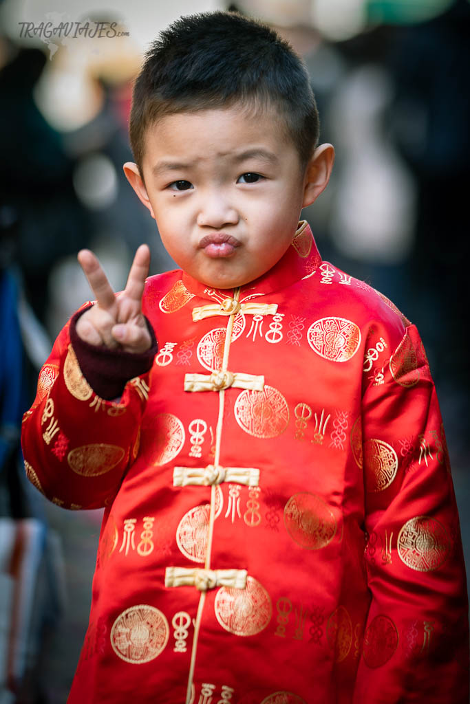 Gente de Nueva York en Chinatown