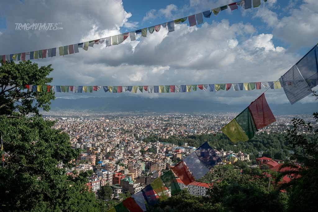 Qué ver en el valle de Katmandú - Vista de Katmandú desde Swayambhunath