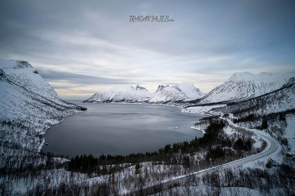 Qué visitar en Senja - Vista desde la plataforma de Bergsbotn