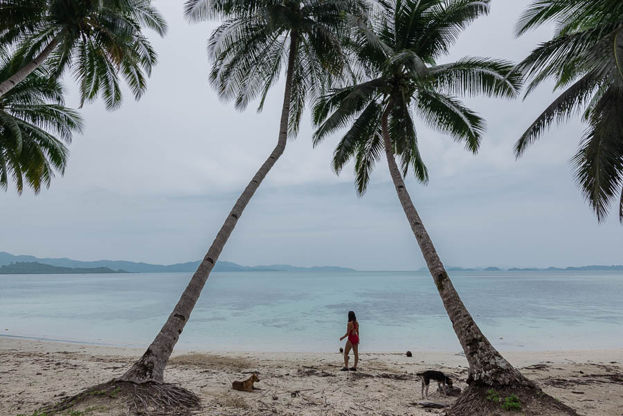 Playa White Beach en Port Barton, Filipinas