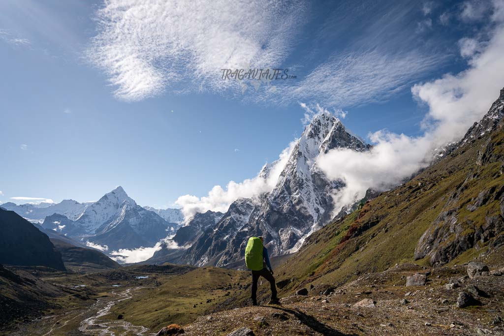 Campo base del Everest y Gokyo - Vista del Ama Dablam y Cholatse