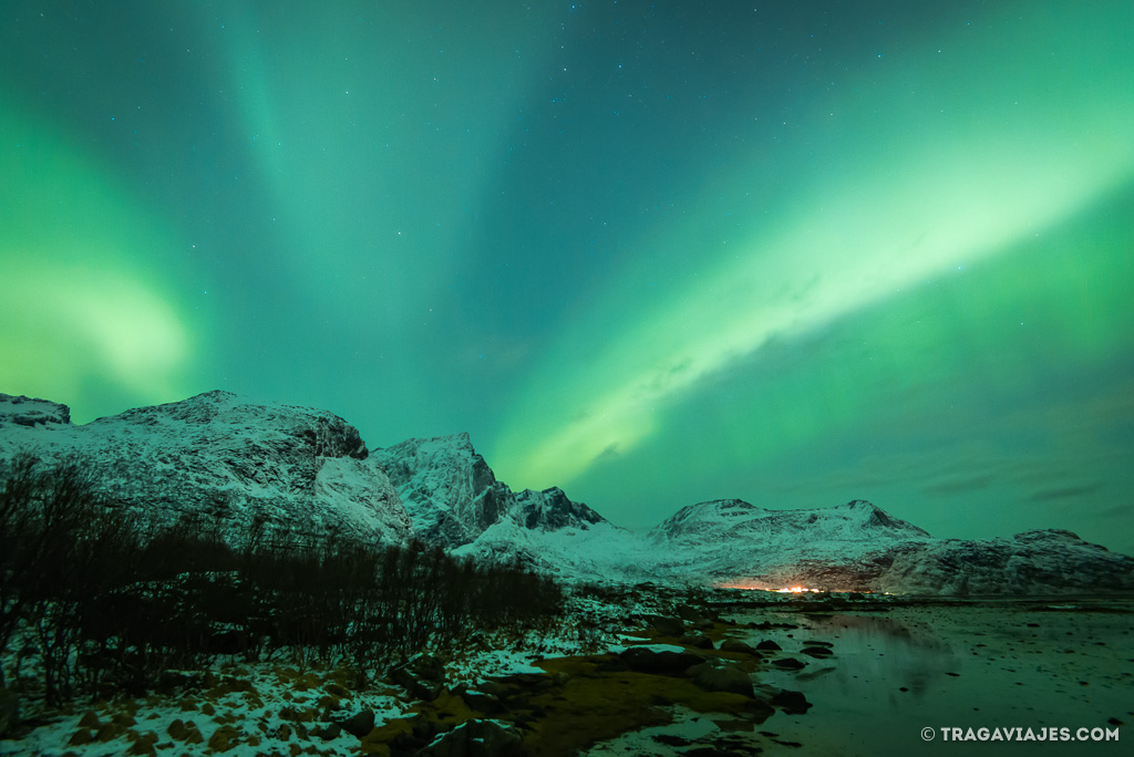 Ver auroras boreales en Noruega