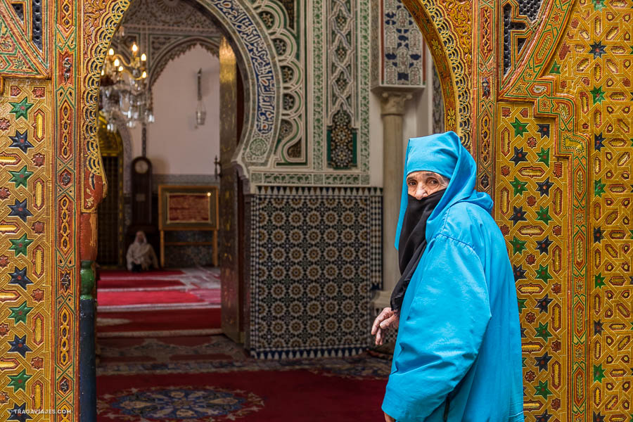 La zouia ( Mausoleo) Moulay Idriss, Fez, Marruecos