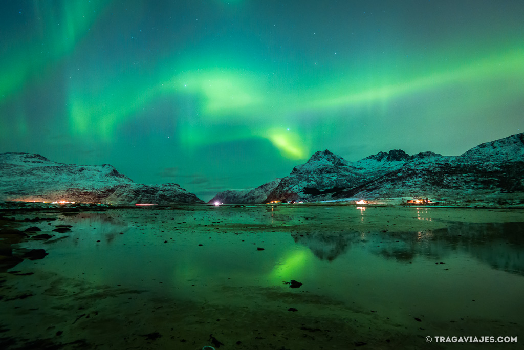 Mejores ubicaciones para ver auroras boreales en lofoten