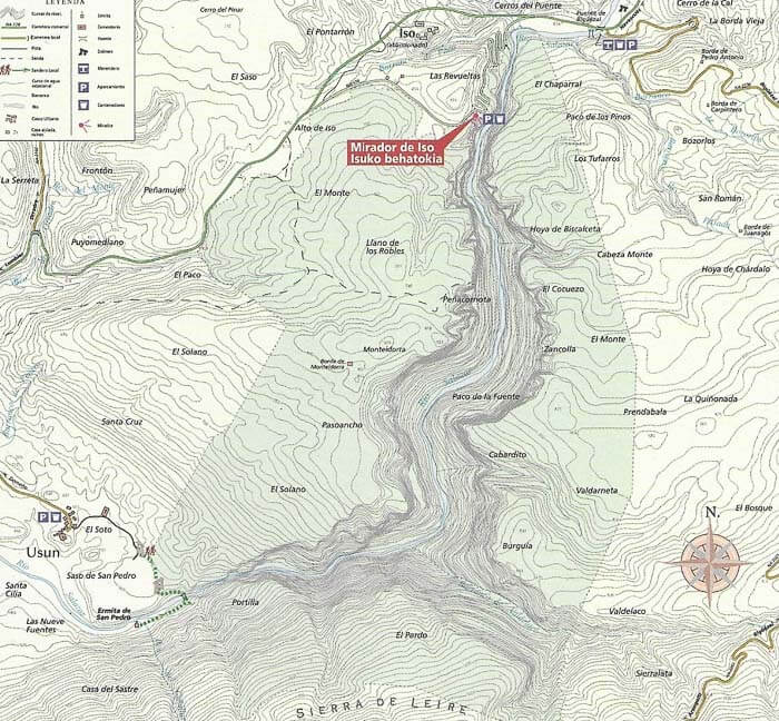 Mapa Foz de Arbayún