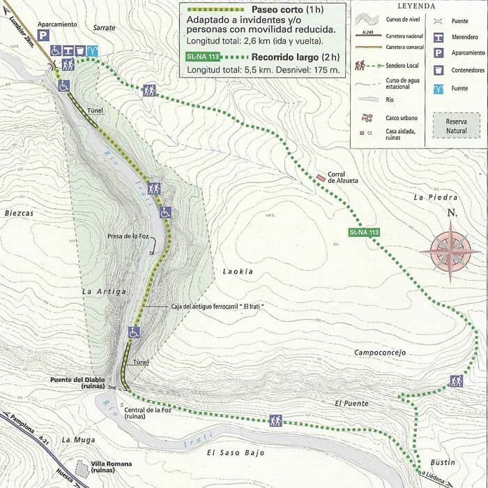 Mapa Foz de Lumbier