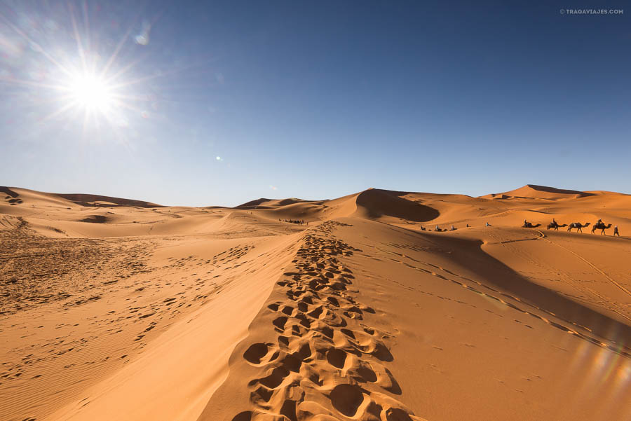 Desierto de Merzouga, dunas de Erg Chebbi, Marruecos