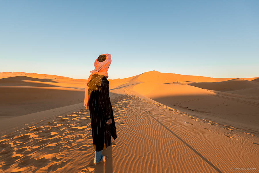 Desierto de Merzouga, dunas de Erg Chebbi, Marruecos