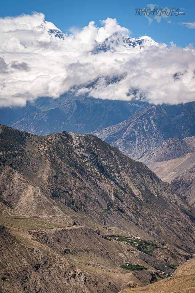 Qué ver en Nepal - Vista del Tukuche y Dhaulagiri en Lower Mustang