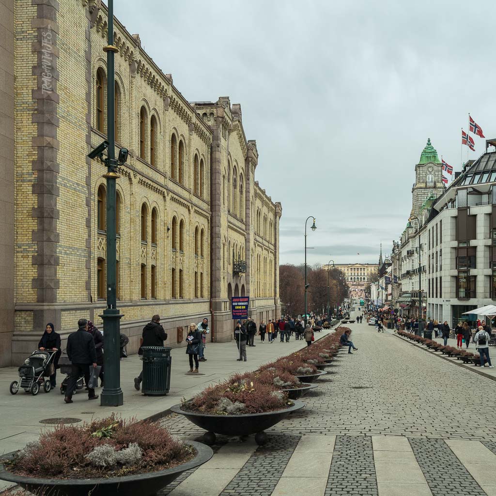 Centro de Oslo - Calle Karl Johans