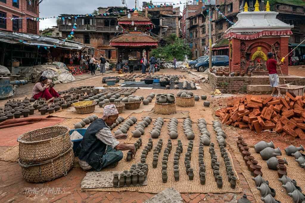 Ruta de Nepal - Plaza de las vasijas de Bhaktapur