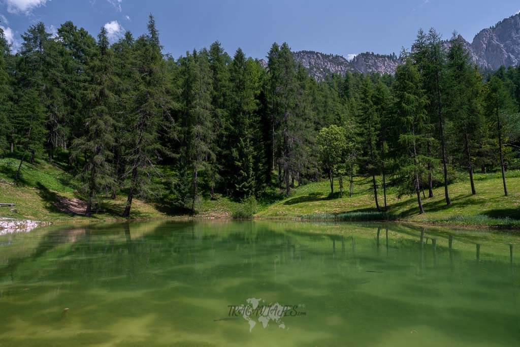 Ruta en coche por los Dolomitas - Lago Scin
