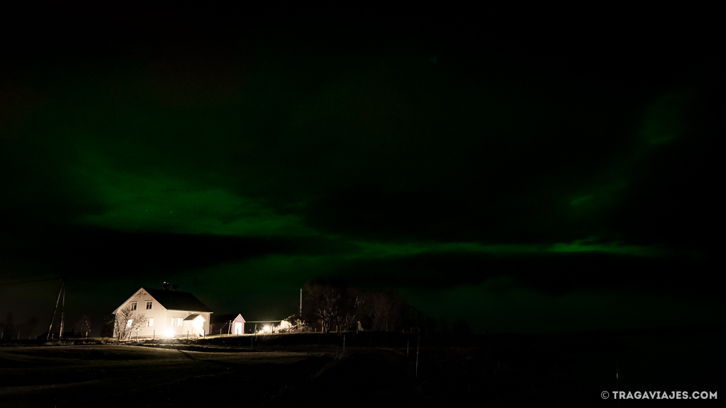 sensación ver aurora boreal