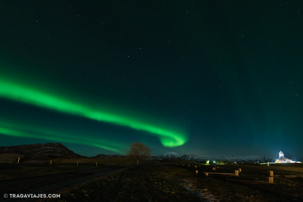 sensación ver aurora boreal