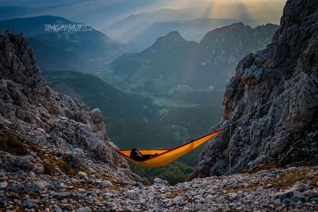 Cómo llegar a las Torres de Vajolet en los Dolomitas - Vista desde el refugio Santner