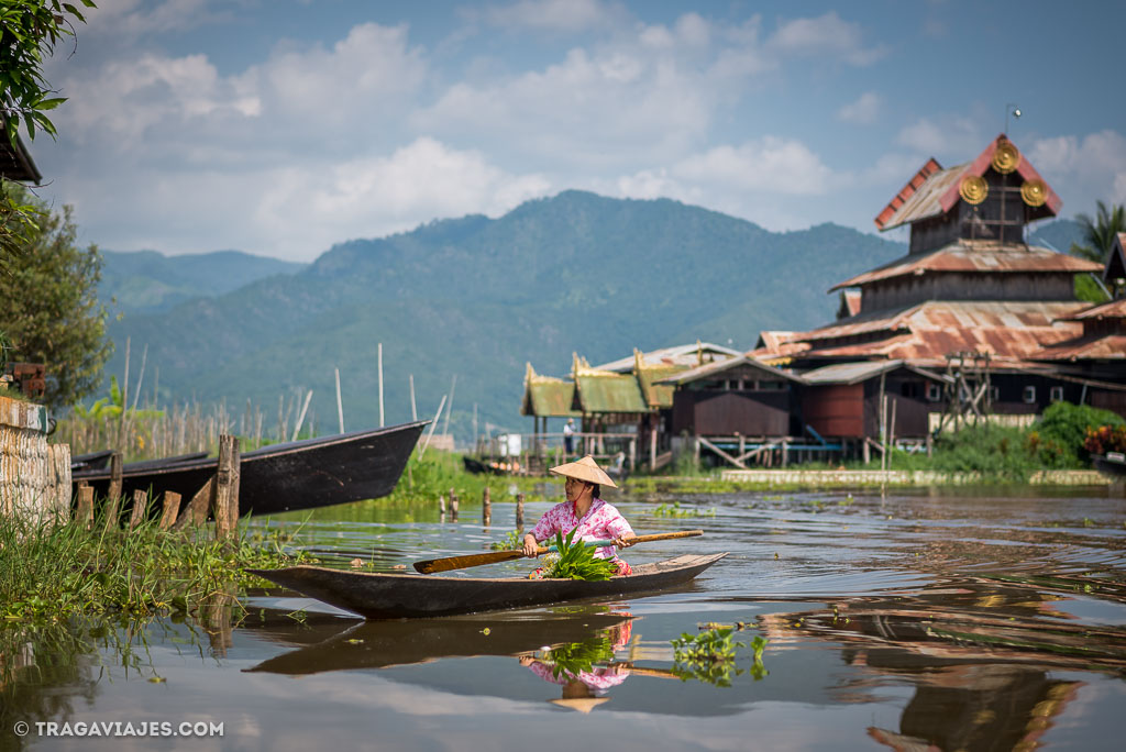 Viaje en bote de Pekon a Inle myanmar birmania