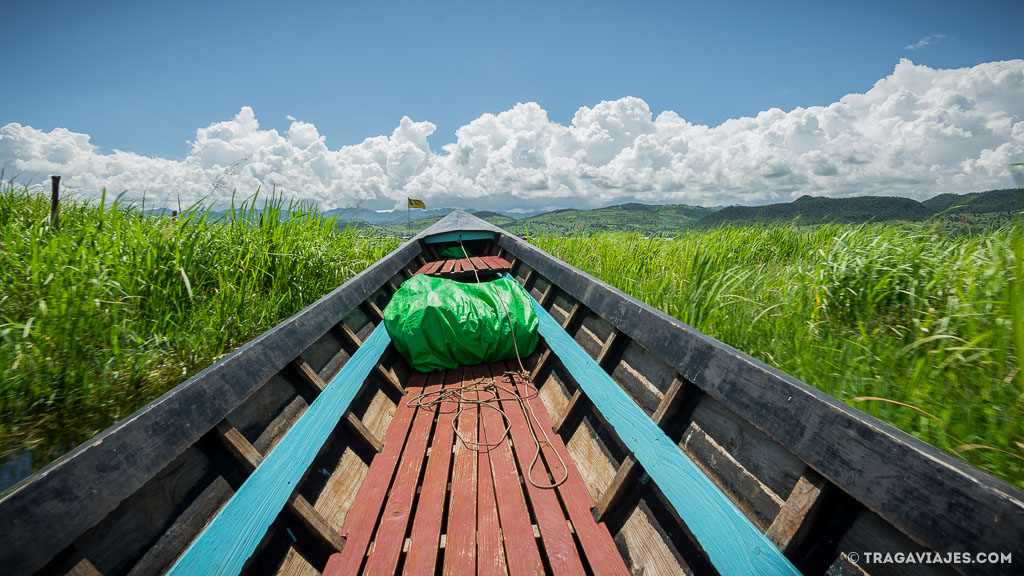 Viaje en bote de Pekon a Inle myanmar birmania