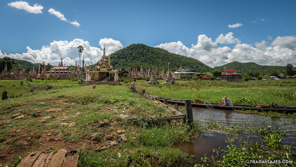 Viaje en bote de Pekon a Inle myanmar birmania