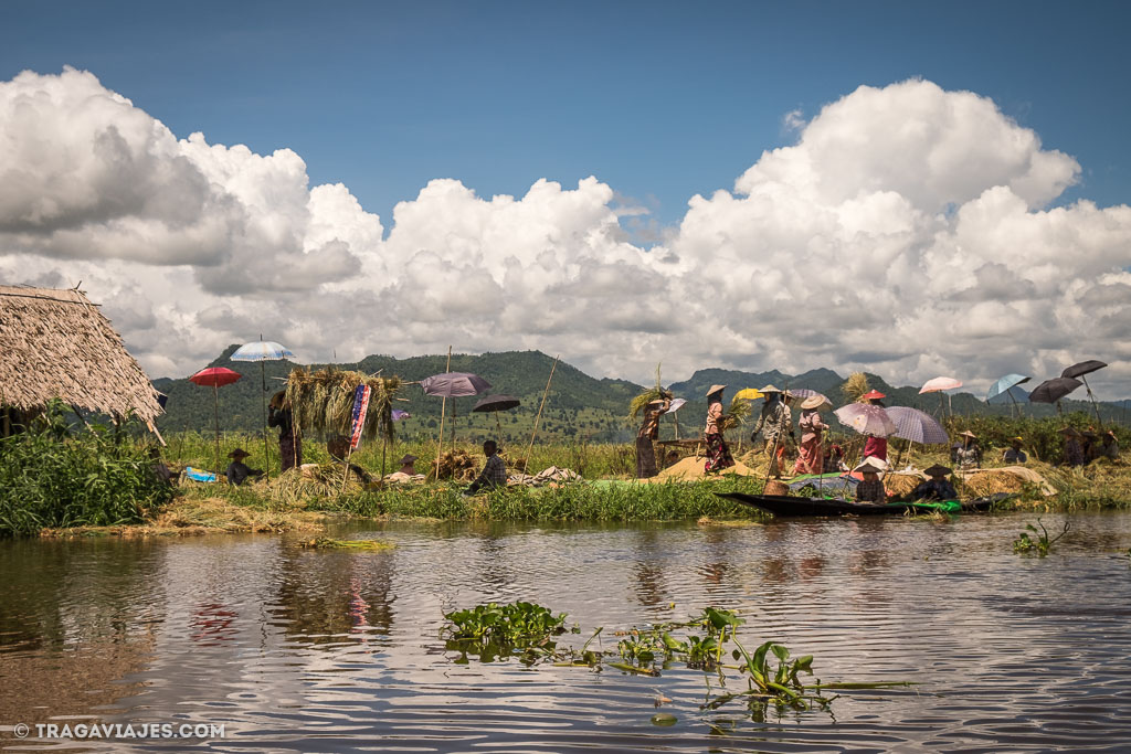 Viaje en bote de Pekon a Inle myanmar birmania