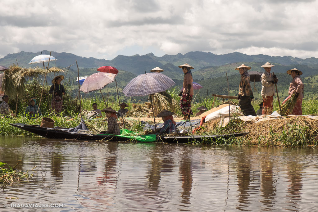 Viaje en bote de Pekon a Inle myanmar birmania