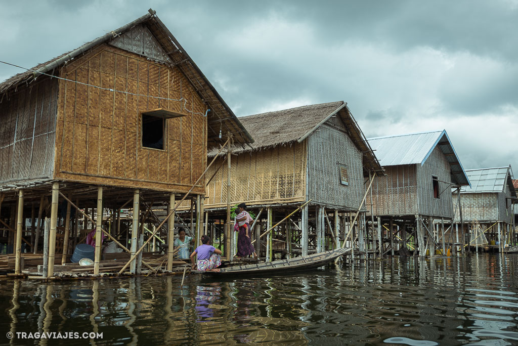 Viaje en bote de Pekon a Inle myanmar birmania